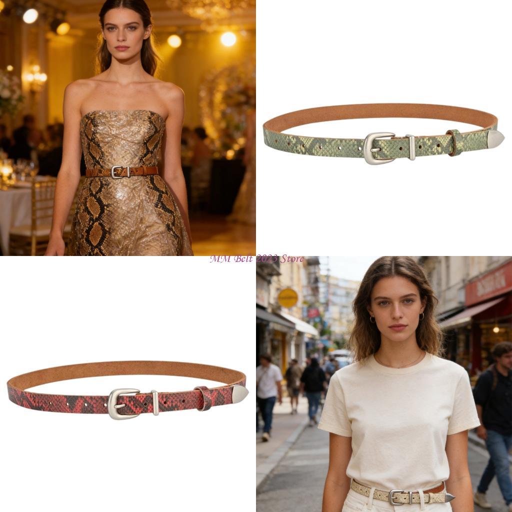 Formal Belt Leather Thin - 49ME Trendy Thin Waistband For Women