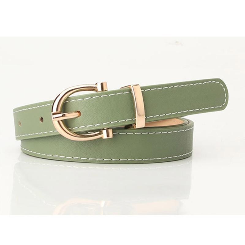 652F Fashion Hot Girls Oval Bu - Formal Belt Leather Thin review and price