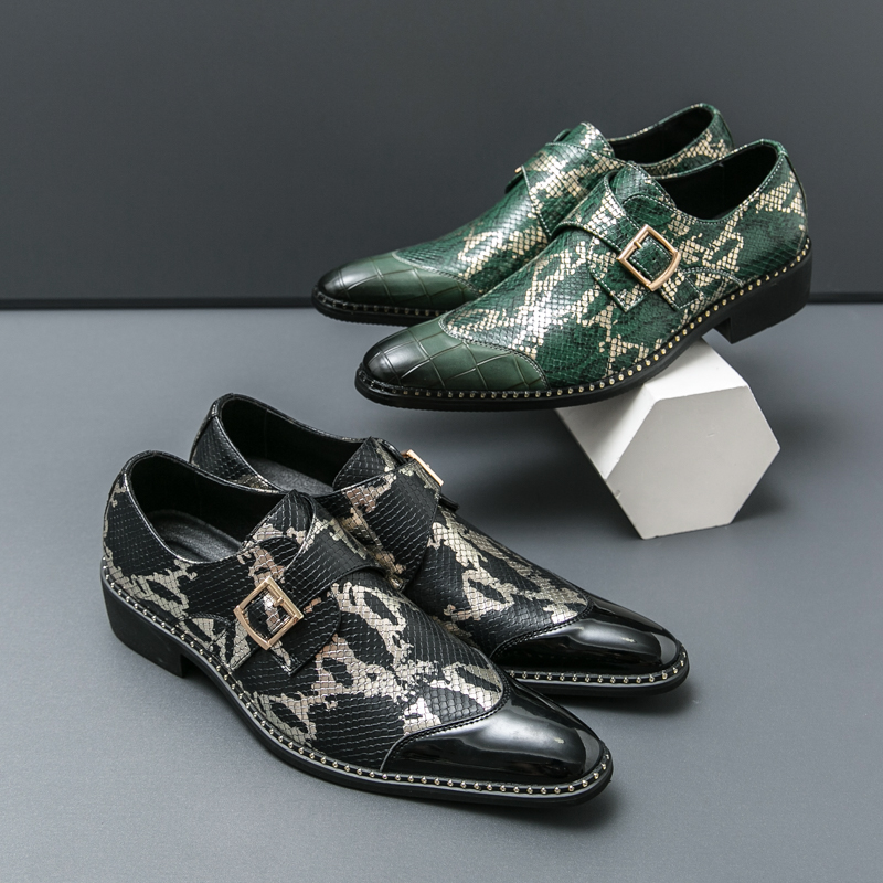 Retro Classic Le Fu Shoes Men  - Men Formal Wear Green review and price