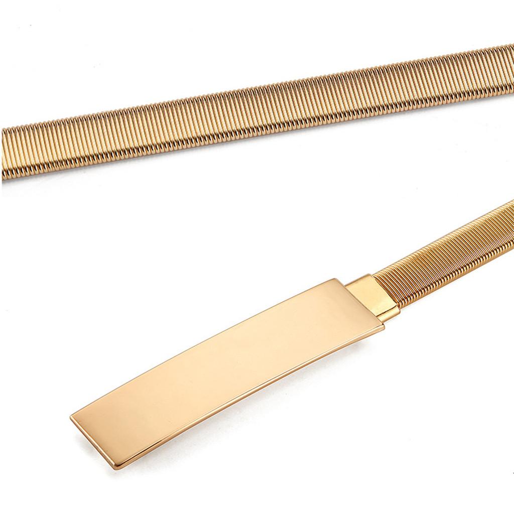 Skinny Elastic Waist Belt Gold - Formal Belt Leather Thin review and price