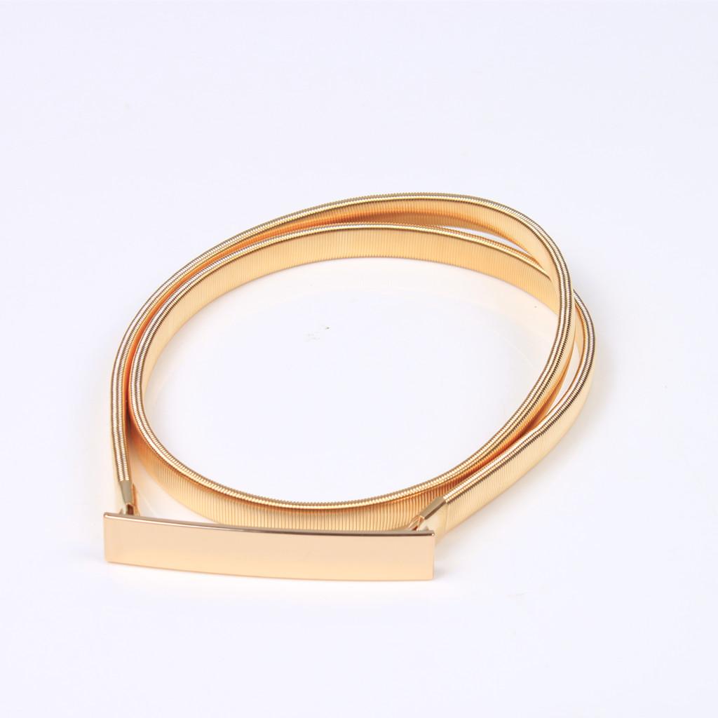 Skinny Elastic Waist Belt Gold - Formal Belt Leather Thin review and price