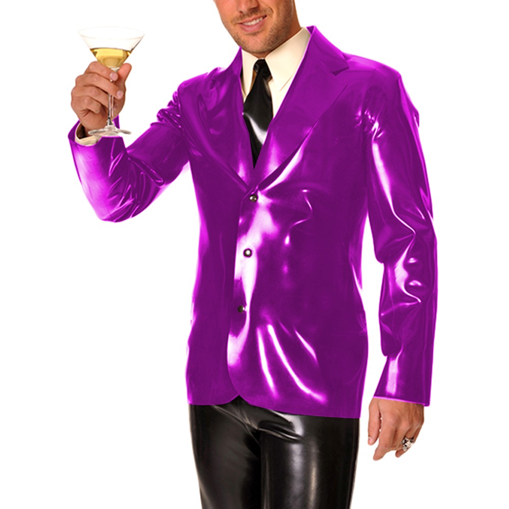 Men's Long Sleeve Vinyl PVC Le - Men Formal Wear Look review and price