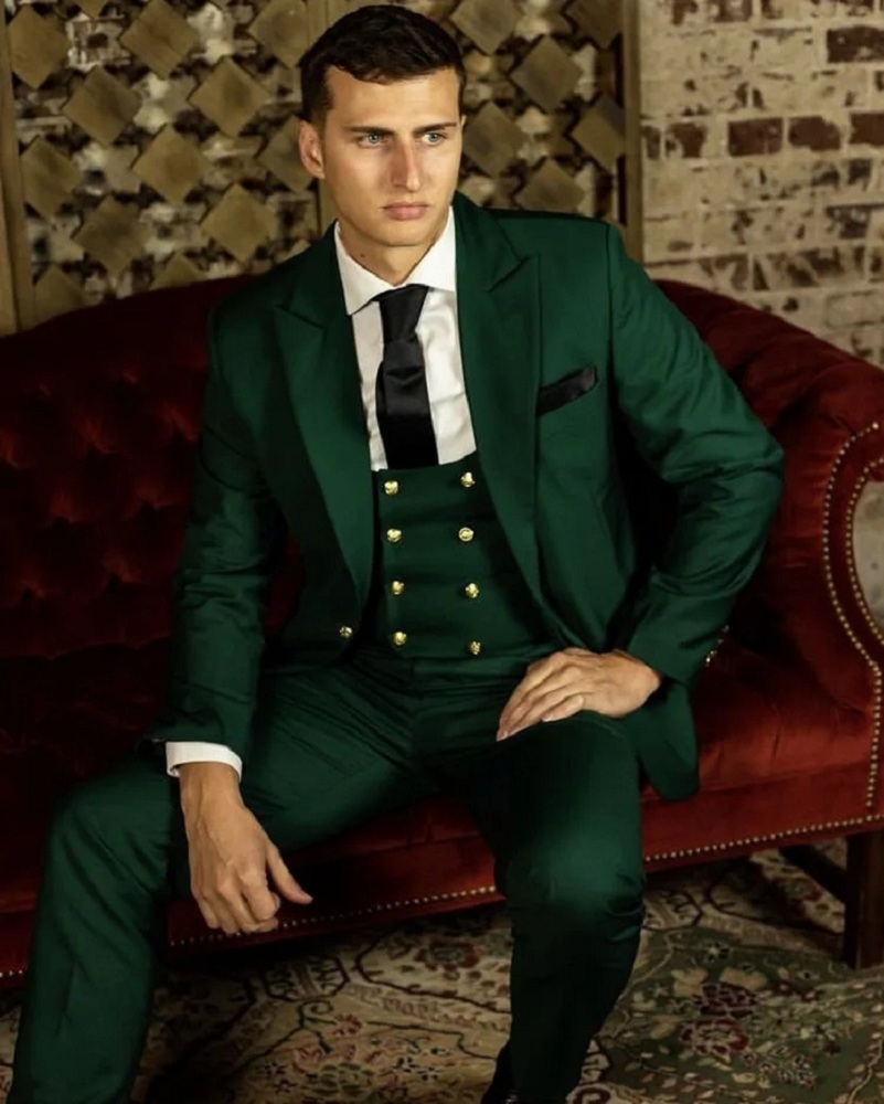 Green Classic Men Suits Formal - Men Formal Wear Green review and price