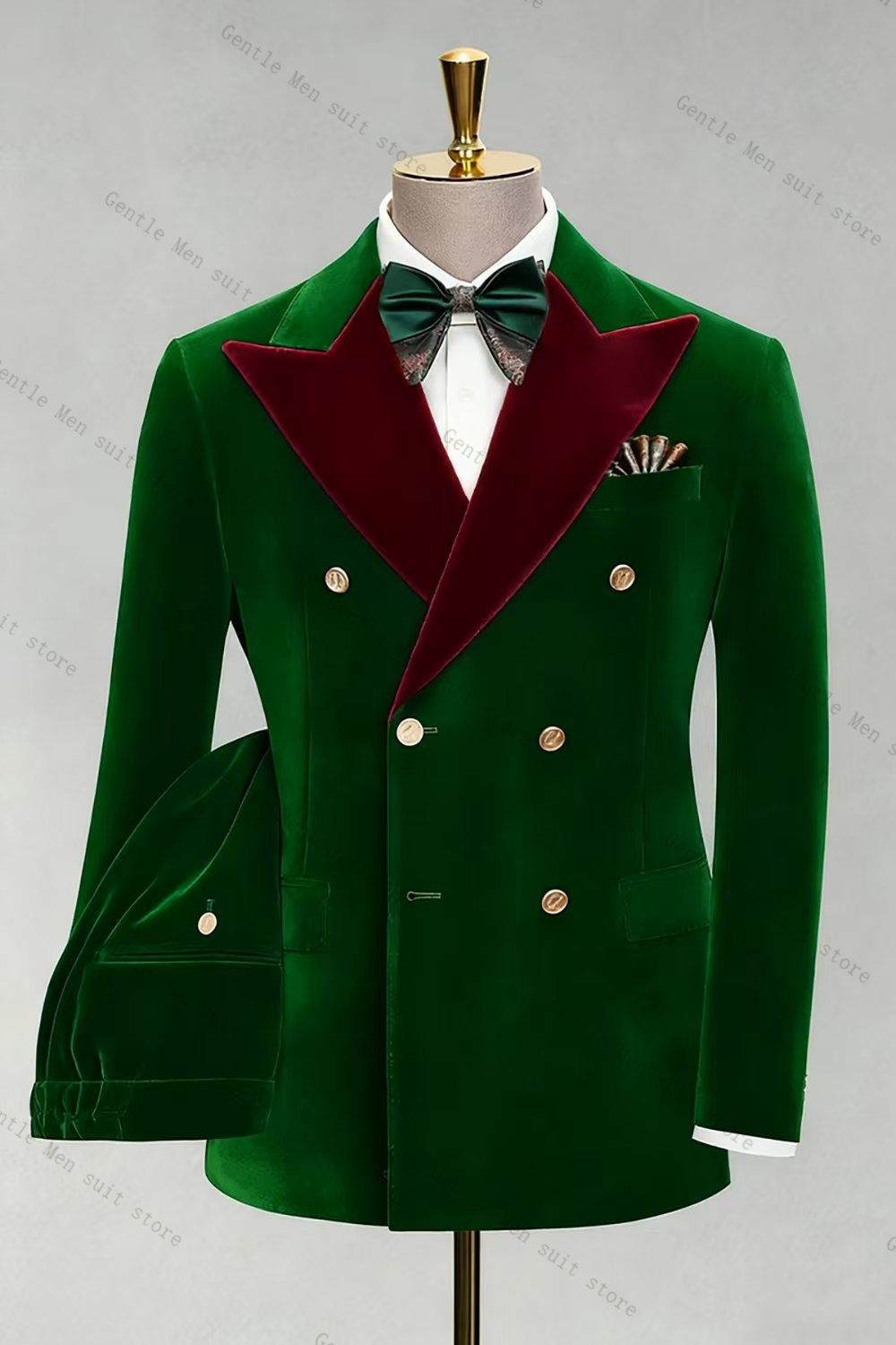 Green Groom Men Suit Set 2 Pie - Men Formal Wear Green review and price