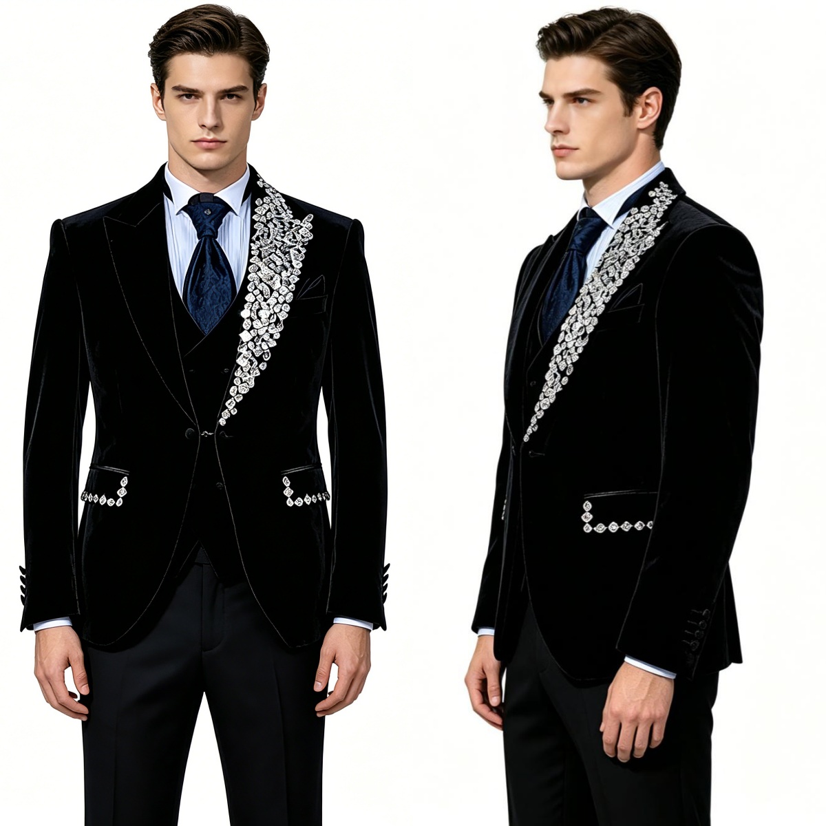 Formal Wedding Tuxedos Velvet  - Formal Wear Jersey For Men review and price