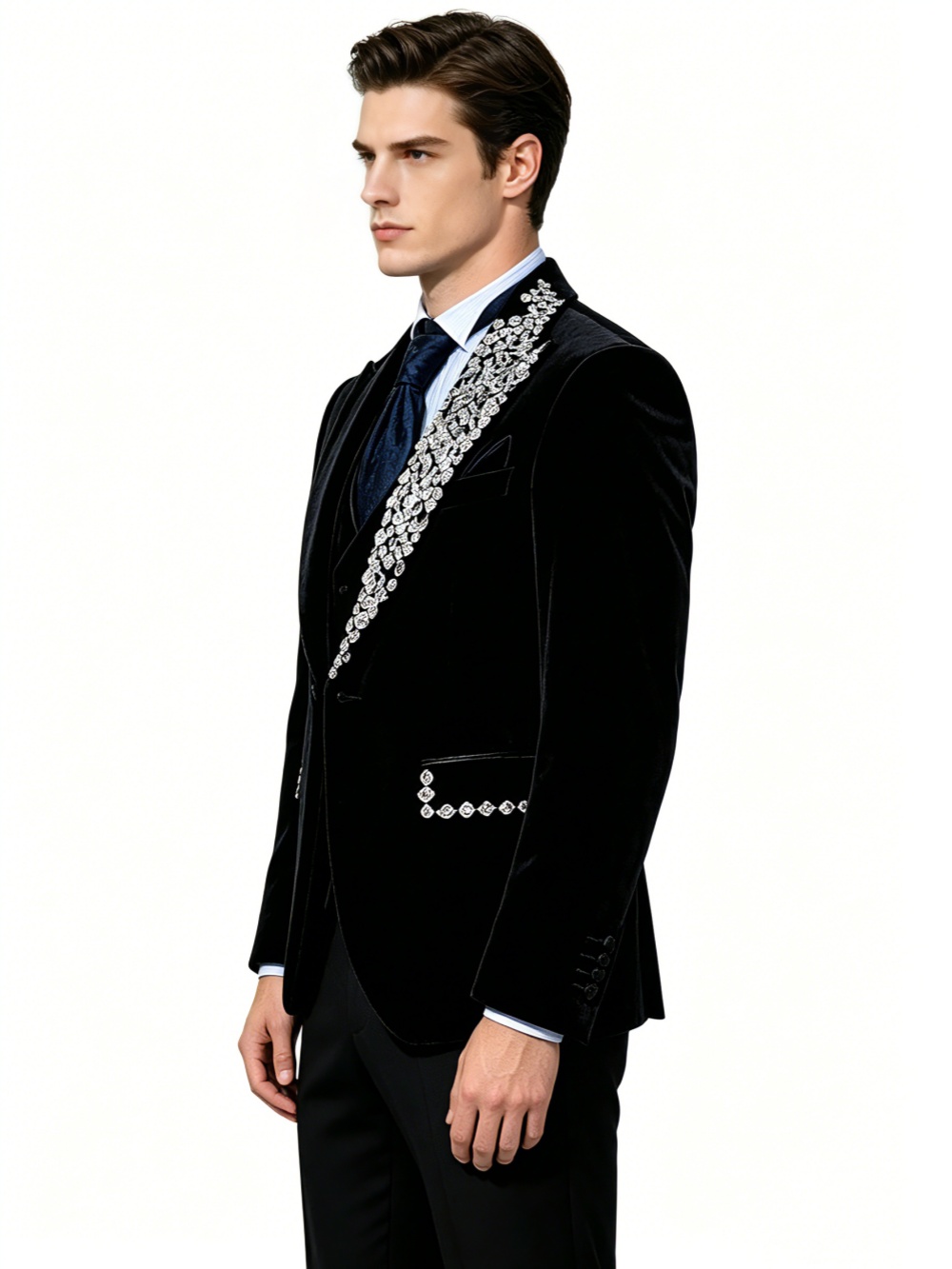 Formal Wedding Tuxedos Velvet  - Formal Wear Jersey For Men review and price