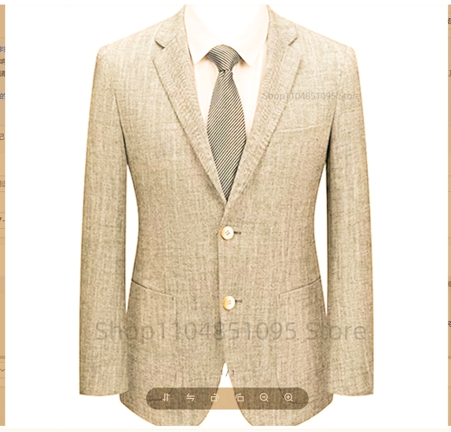 Men's Slim Fit Linen Suit Blaz - Men Linen Formal Wear review and price