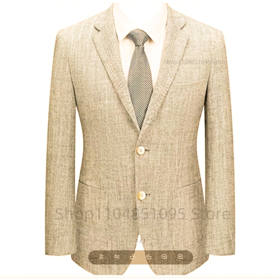 Men's Slim Fit Linen Suit Blaz - Men Linen Formal Wear review and price