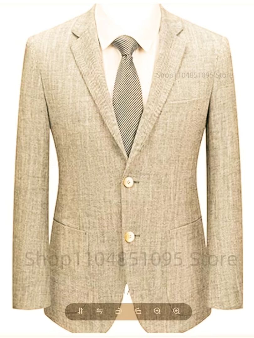 Men's Slim Fit Linen Suit Blaz - Men Linen Formal Wear review and price