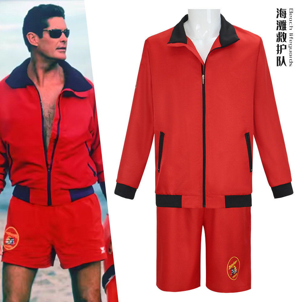 Baywatch Character Red Swimsui - Men'S Formal Beach Wear review and price
