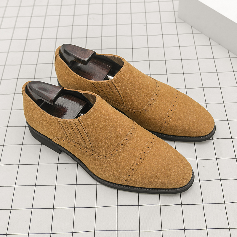 Retro Men Loafers Black Yellow - Formal Wear For Men Yellow review and price