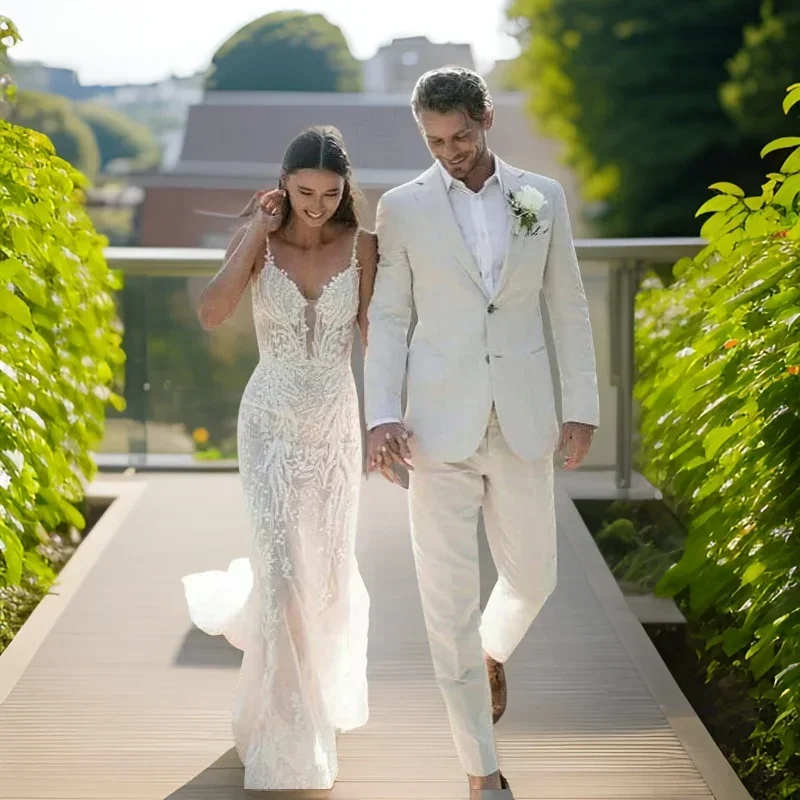 Linen Wedding Tuxedo For Men S - Men Linen Formal Wear review and price