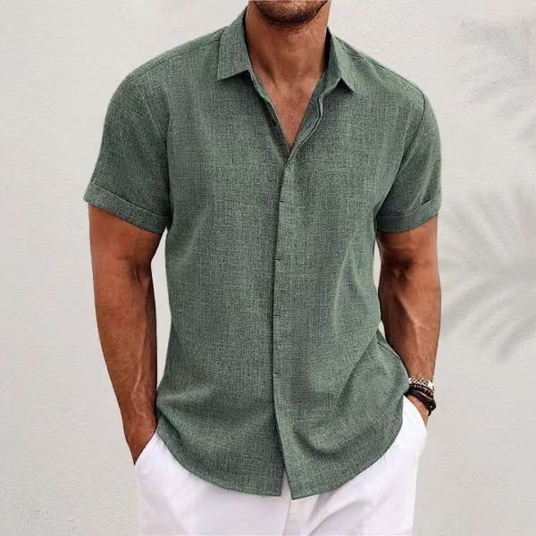 Men's Fashion Casual Solid Col - Men Linen Formal Wear review and price
