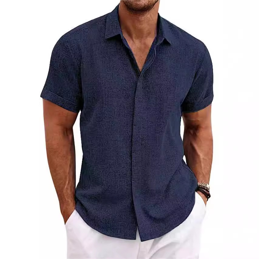 Men's Fashion Casual Solid Col - Men Linen Formal Wear review and price