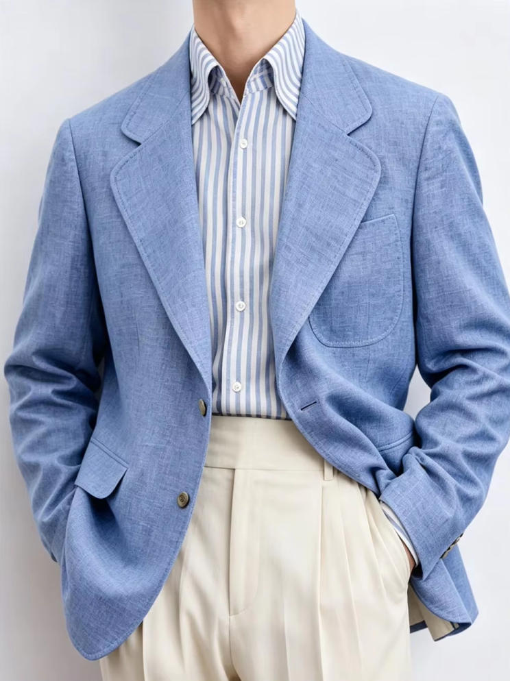 Only Linen Men's Blazer 1PCS B - Men Linen Formal Wear review and price