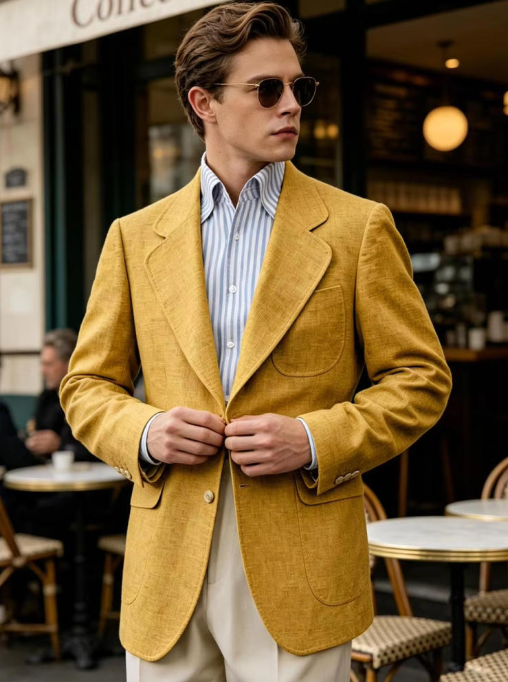 Only Linen Men's Blazer 1PCS B - Men Linen Formal Wear review and price