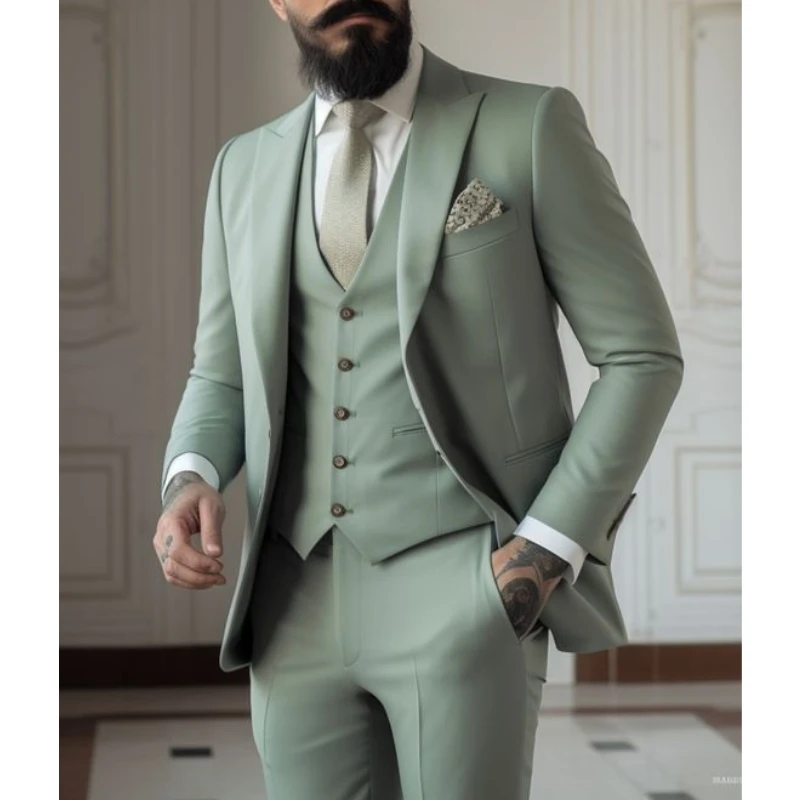 Light green Suits Men Suits 3  - Men Formal Wear Green review and price