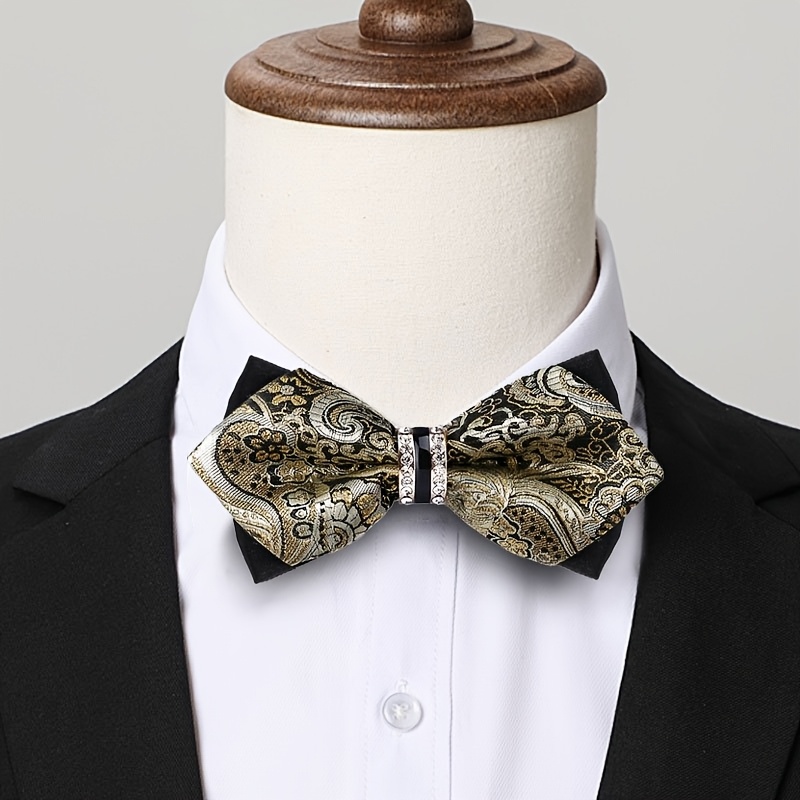 Men's Jacquard Satin Bow Tie w - Formal Wear For Men Yellow review and price