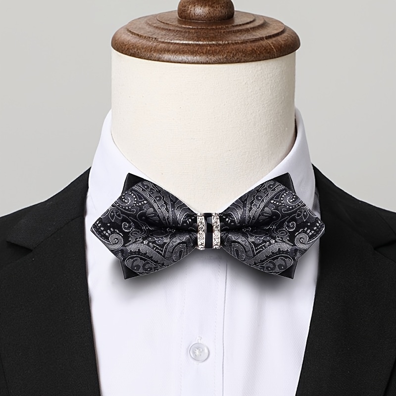 Men's Jacquard Satin Bow Tie w - Formal Wear For Men Yellow review and price