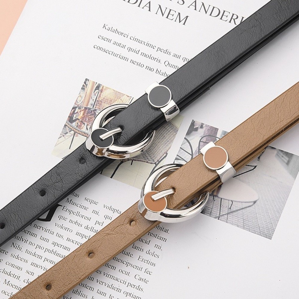 Fashion Alloy Pin Buckle Thin  - Formal Belt Leather Thin review and price