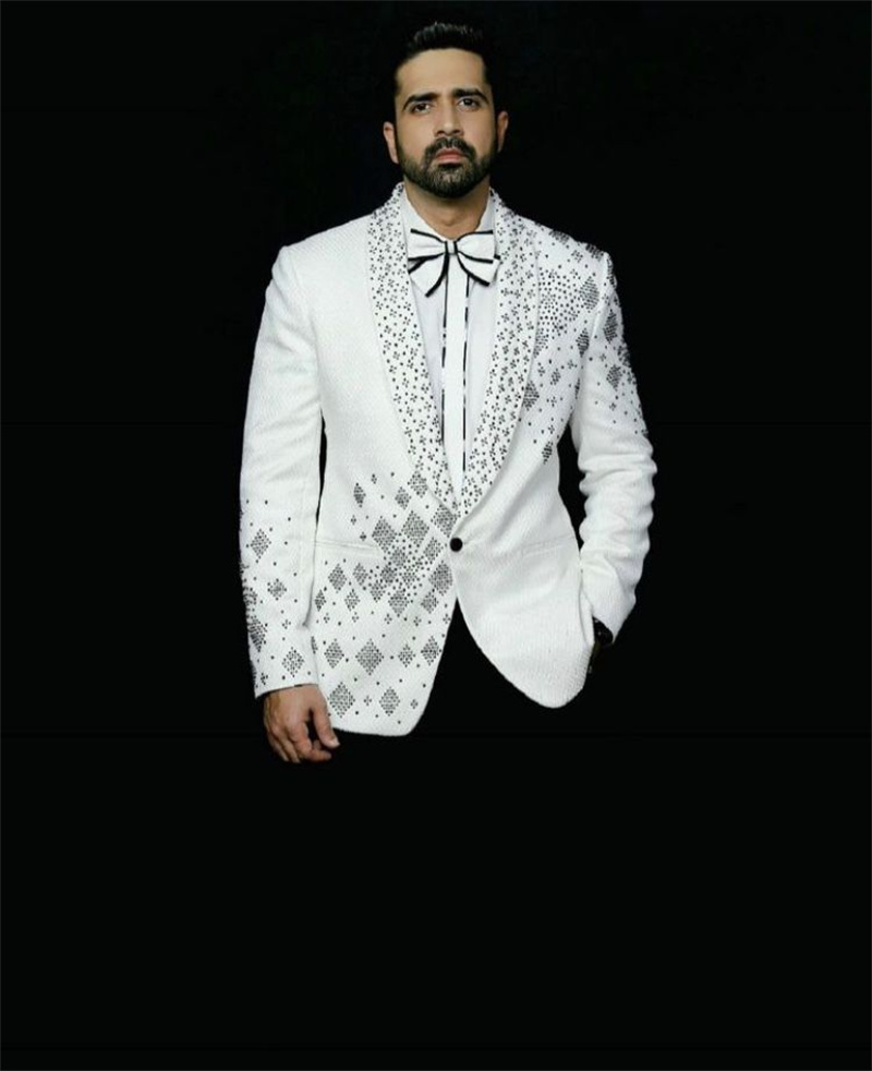 Crystals Men Suit Set 2 Pcs Gr - Formal Wear Jersey For Men review and price