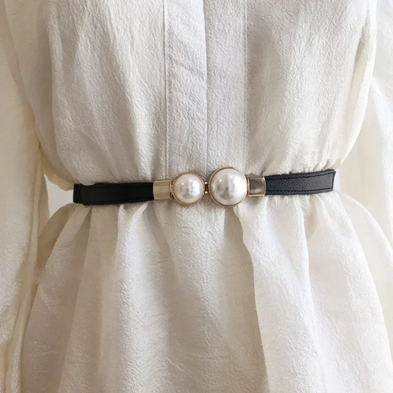 Women's Belt Creative Double P - Formal Belt Leather Thin review and price