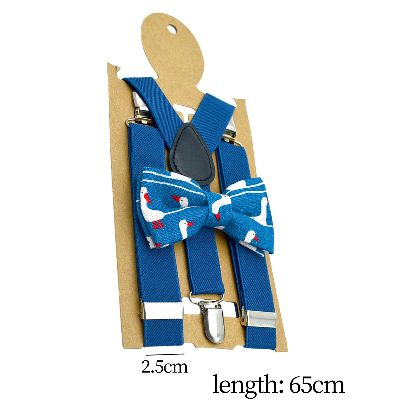 Kids Suspenders Bow Tie Set wi - Suspender Clip Formal review and price